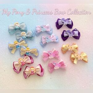 Disney Princess, Little Pony hair bow clips 2pcs